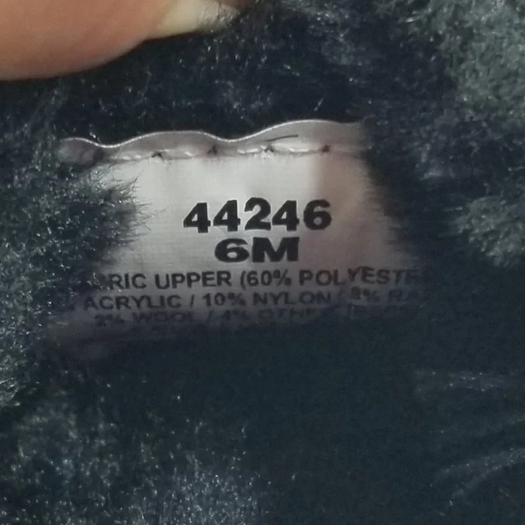 Minnetonka 6M Women's Black White Check Flannel Moccasin Faux Fur Slippers W/Bow - Picture 4 of 12